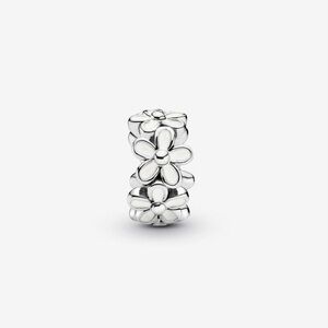 Pandora White Daisy Spacer Charm